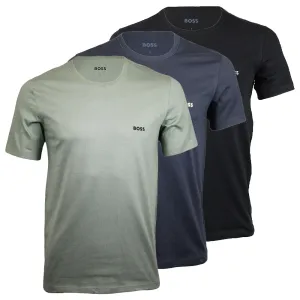 3-Pack Classic T-Shirts, Black/Navy/Green