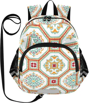 Azulejos Portugal Turkish Little Kid Toddler Backpack Baby Boys Girls Kindergarten Pre School Bags Cute Cartoon Backpacks for children