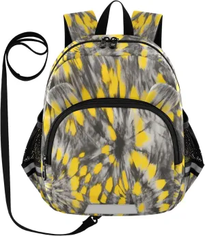 Black Yellow Tie Dye Little Kid Toddler Backpack Baby Boys Girls Kindergarten Pre School Bags Cute Cartoon Backpacks for children