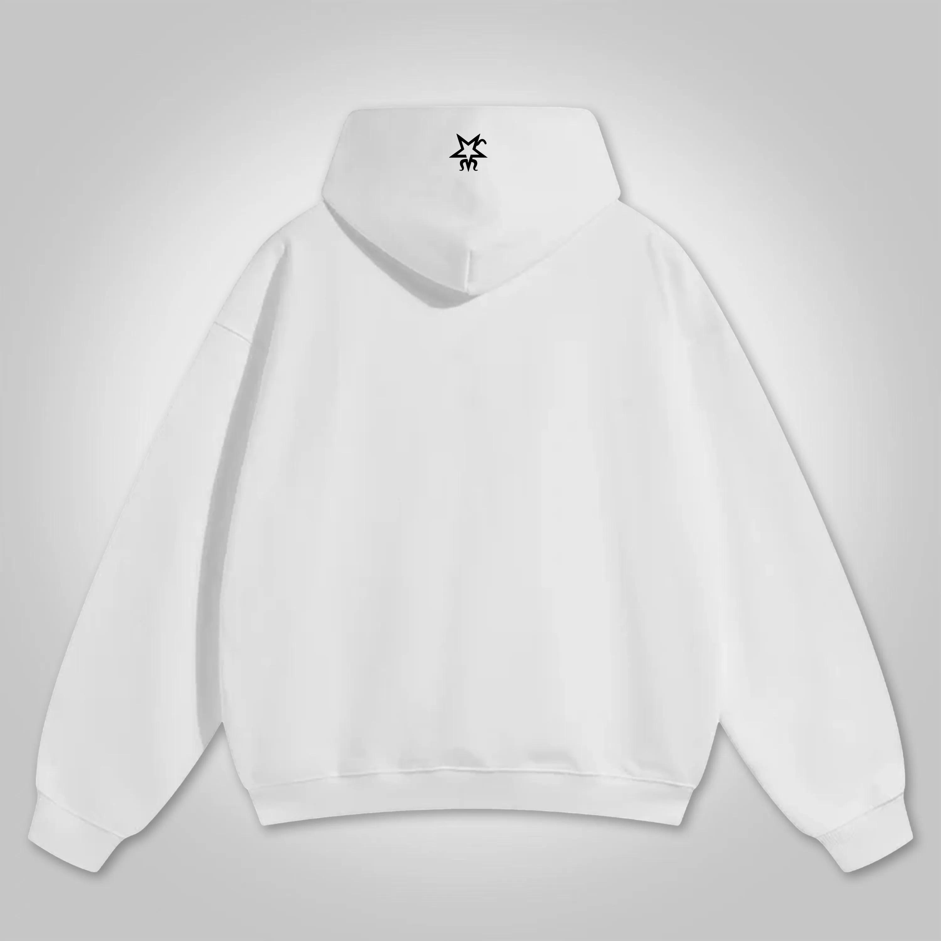 Blavra Relaxed Vintage Print Fleece-Lined Zip-Up Hoodie