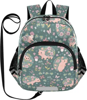 Blooming Hedgehogs Flowers Little Kid Toddler Backpack Baby Boys Girls Kindergarten Pre School Bags Cute Cartoon Backpacks for children