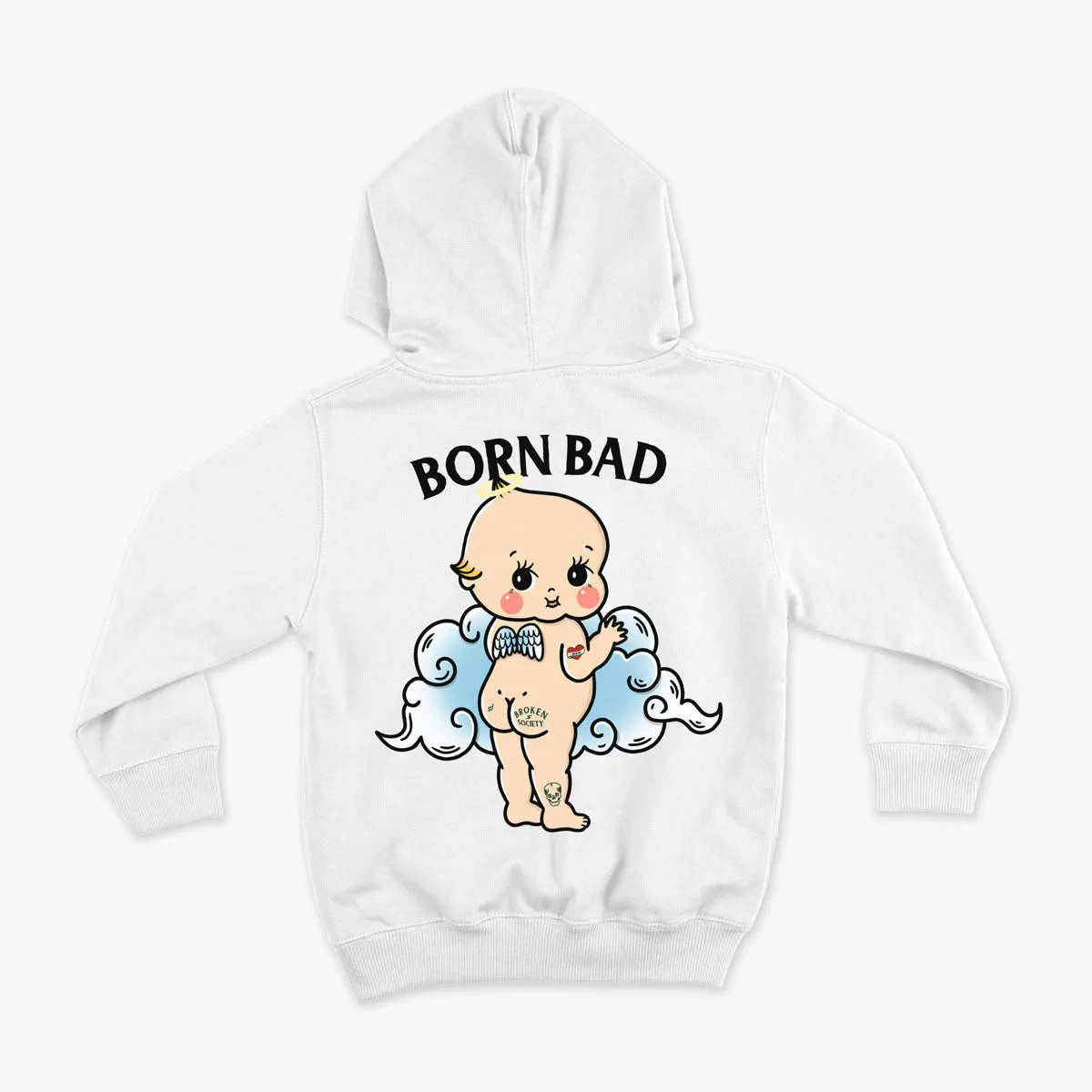 Born Bad Angel Kids Hoodie (Unisex)