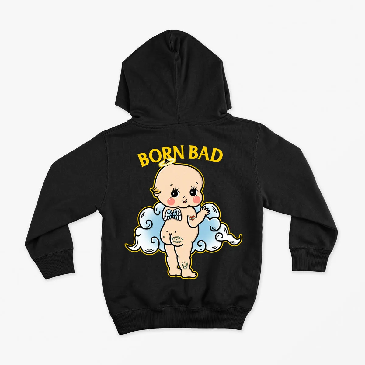 Born Bad Angel Kids Hoodie (Unisex)