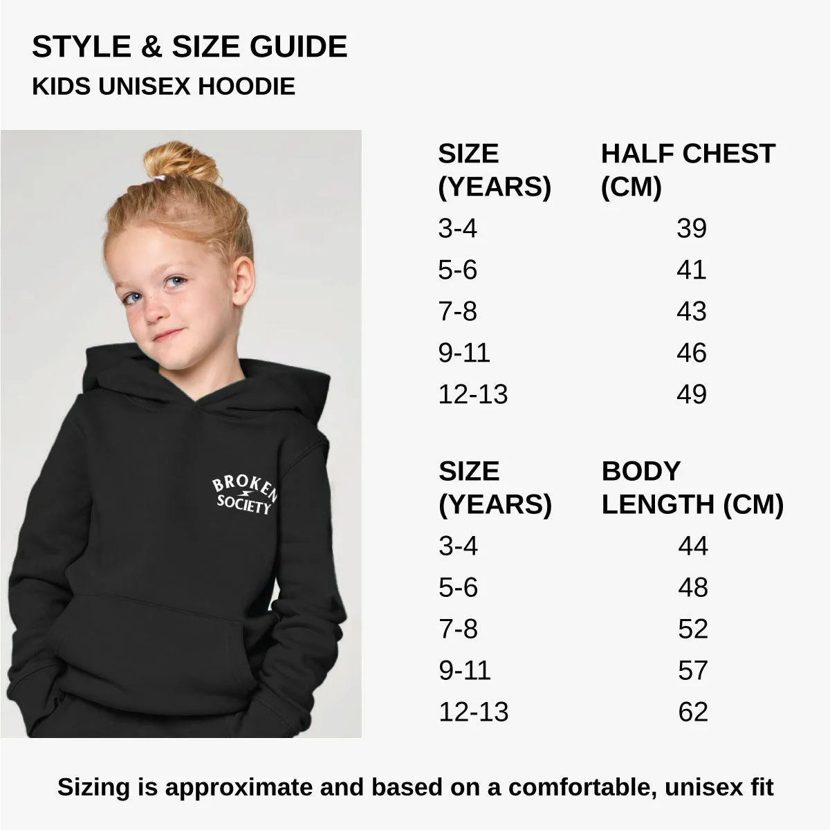 Born Bad Angel Kids Hoodie (Unisex)