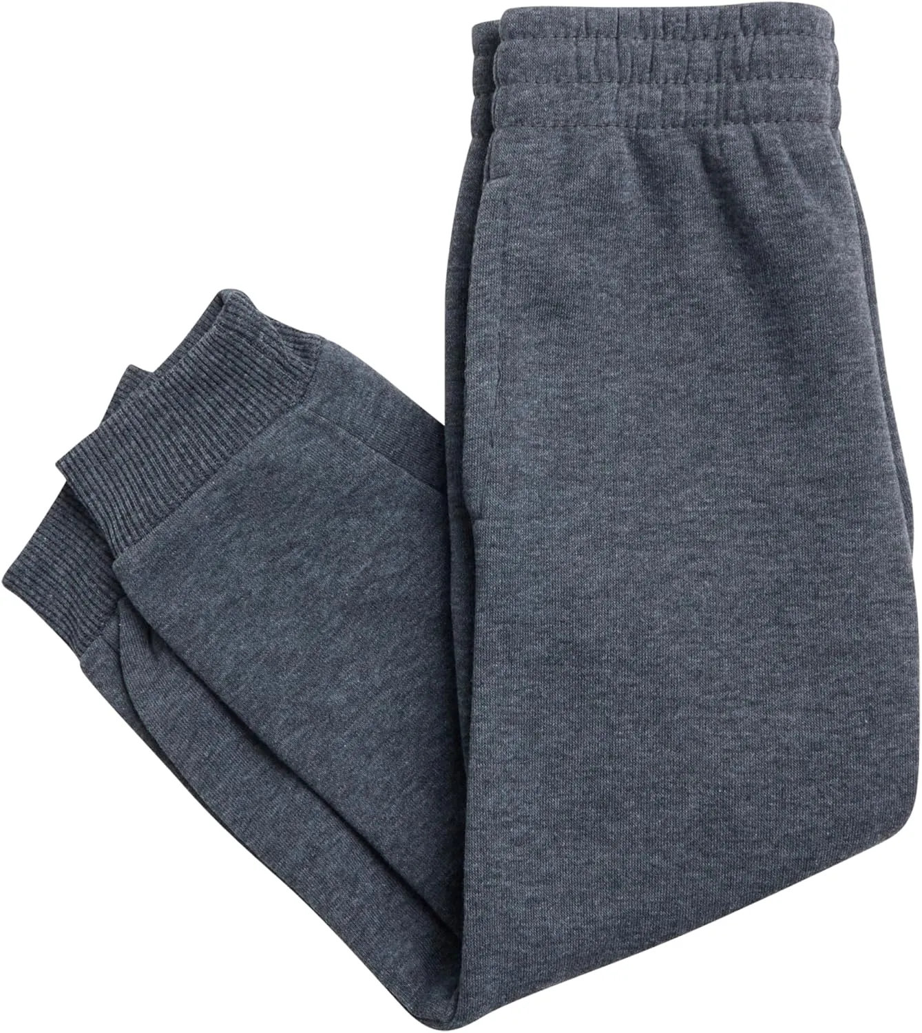 Boys' Active Sweatsuit - 2 Piece Fleece Zip Hoodie Sweatshirt and Sweatpants - Basic Solid Jogger Pants Set (2T-7)