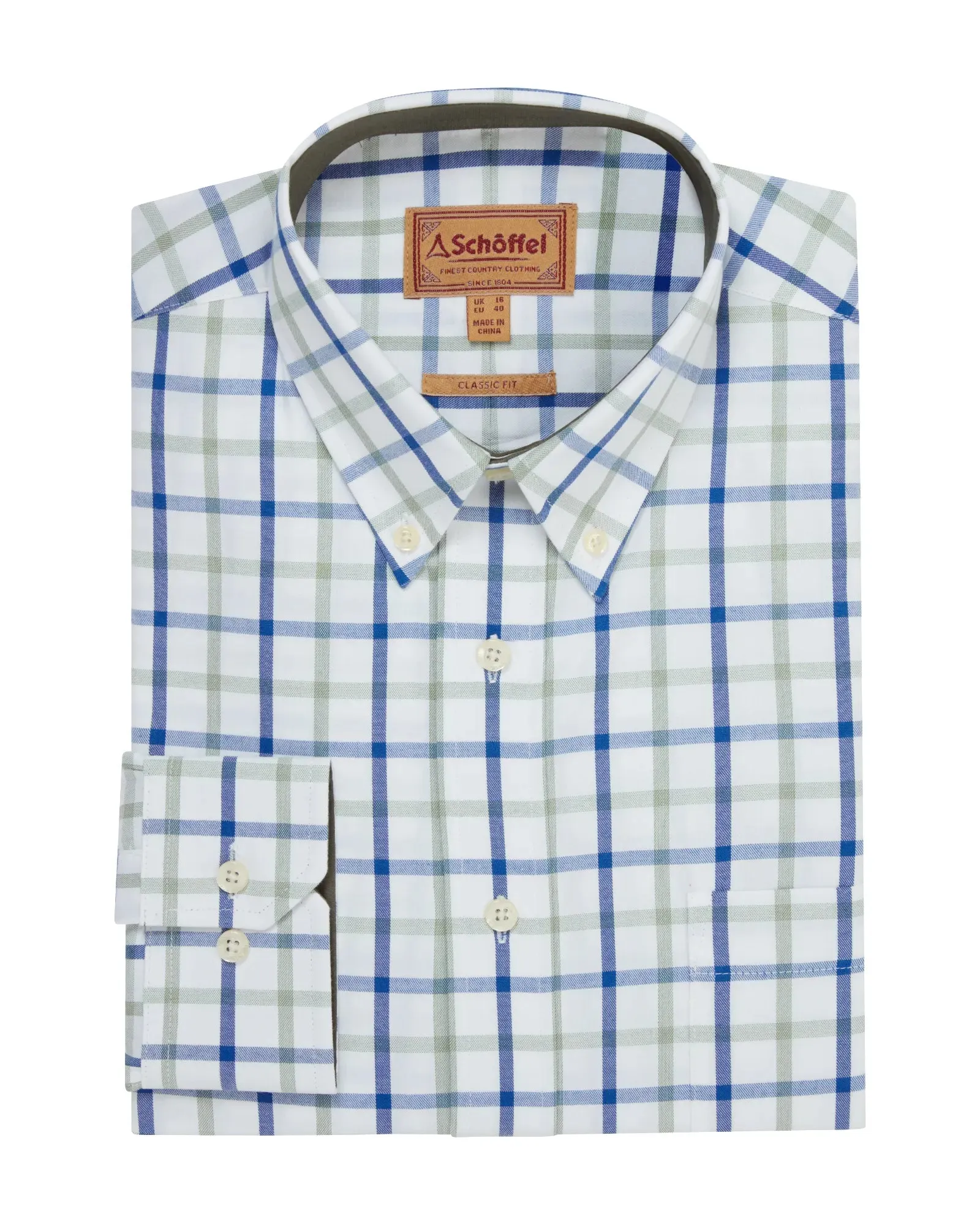 Brancaster Classic Shirt - Moss Check