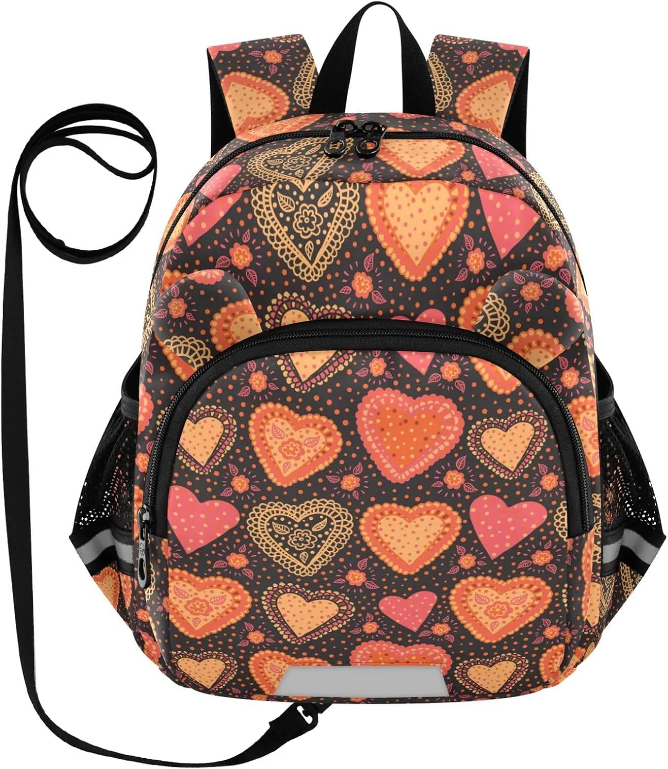 Bright Valentine's Day Hearts Little Kid Toddler Backpack Baby Boys Girls Kindergarten Pre School Bags Cute Cartoon Backpacks for children