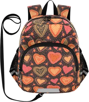 Bright Valentine's Day Hearts Little Kid Toddler Backpack Baby Boys Girls Kindergarten Pre School Bags Cute Cartoon Backpacks for children