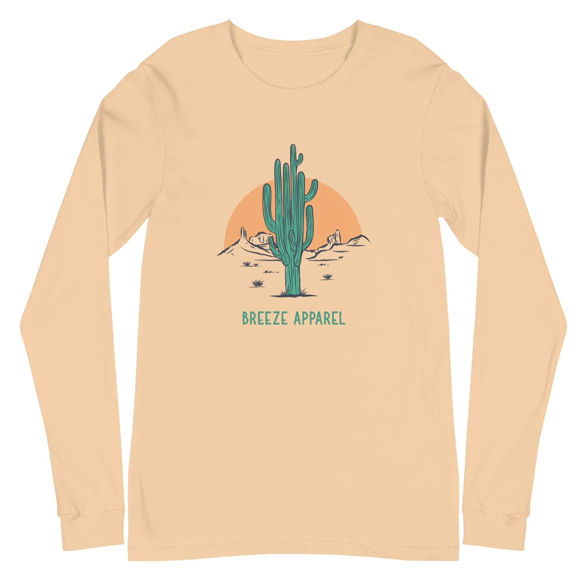 'Cactus Sunset' unisex long-sleeved shirt