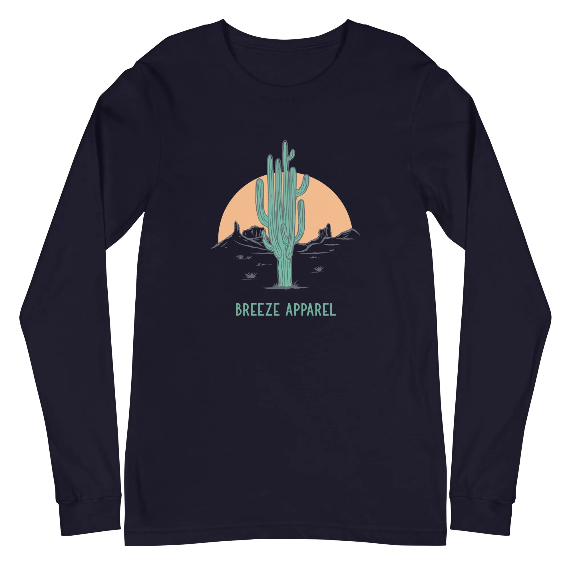 'Cactus Sunset' unisex long-sleeved shirt