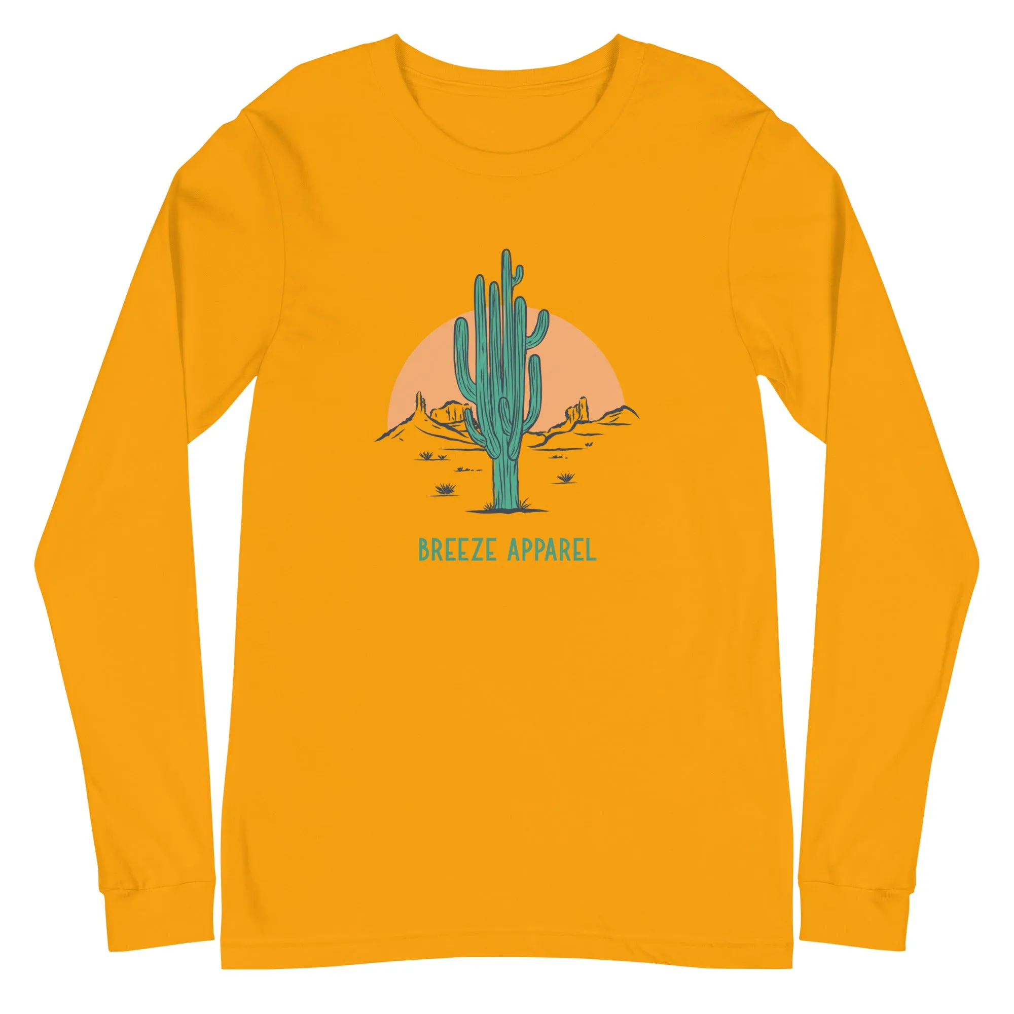 'Cactus Sunset' unisex long-sleeved shirt