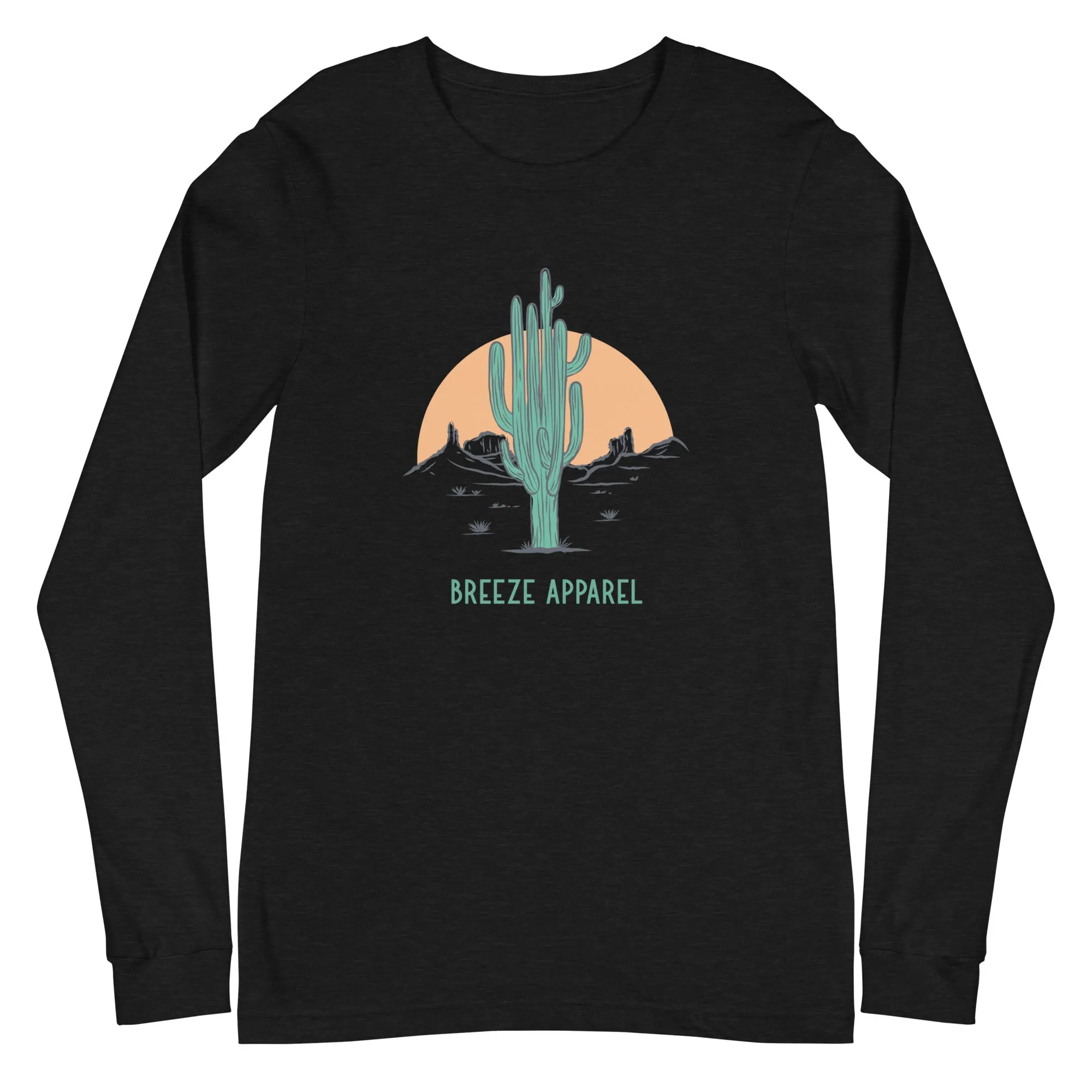 'Cactus Sunset' unisex long-sleeved shirt
