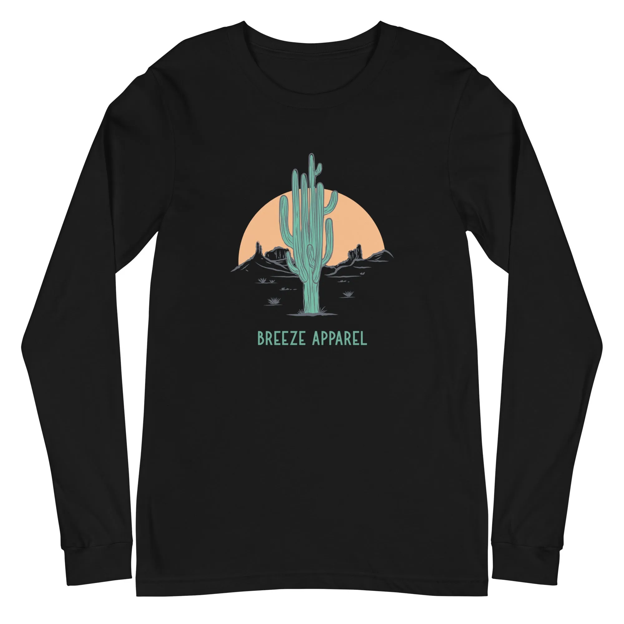 'Cactus Sunset' unisex long-sleeved shirt