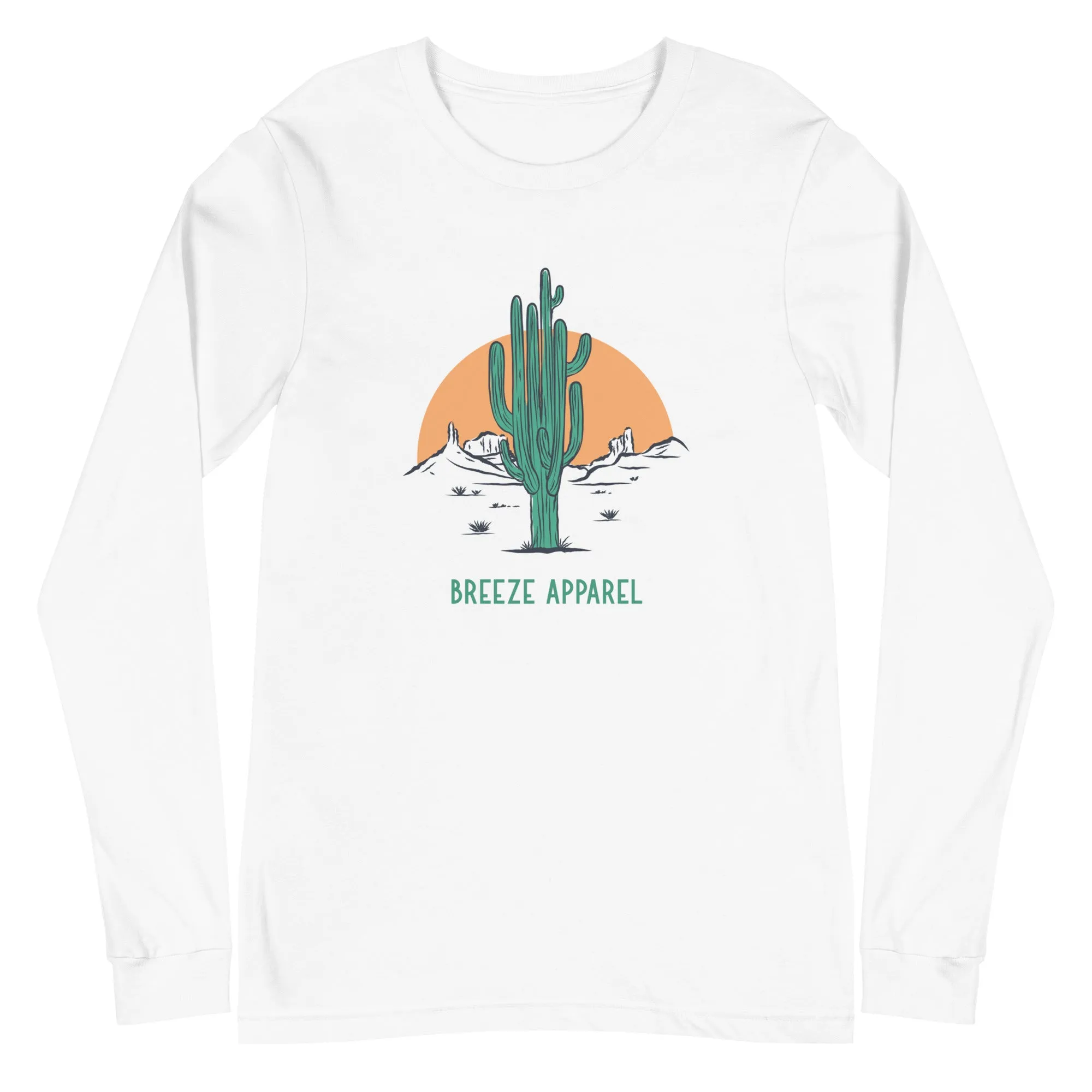 'Cactus Sunset' unisex long-sleeved shirt