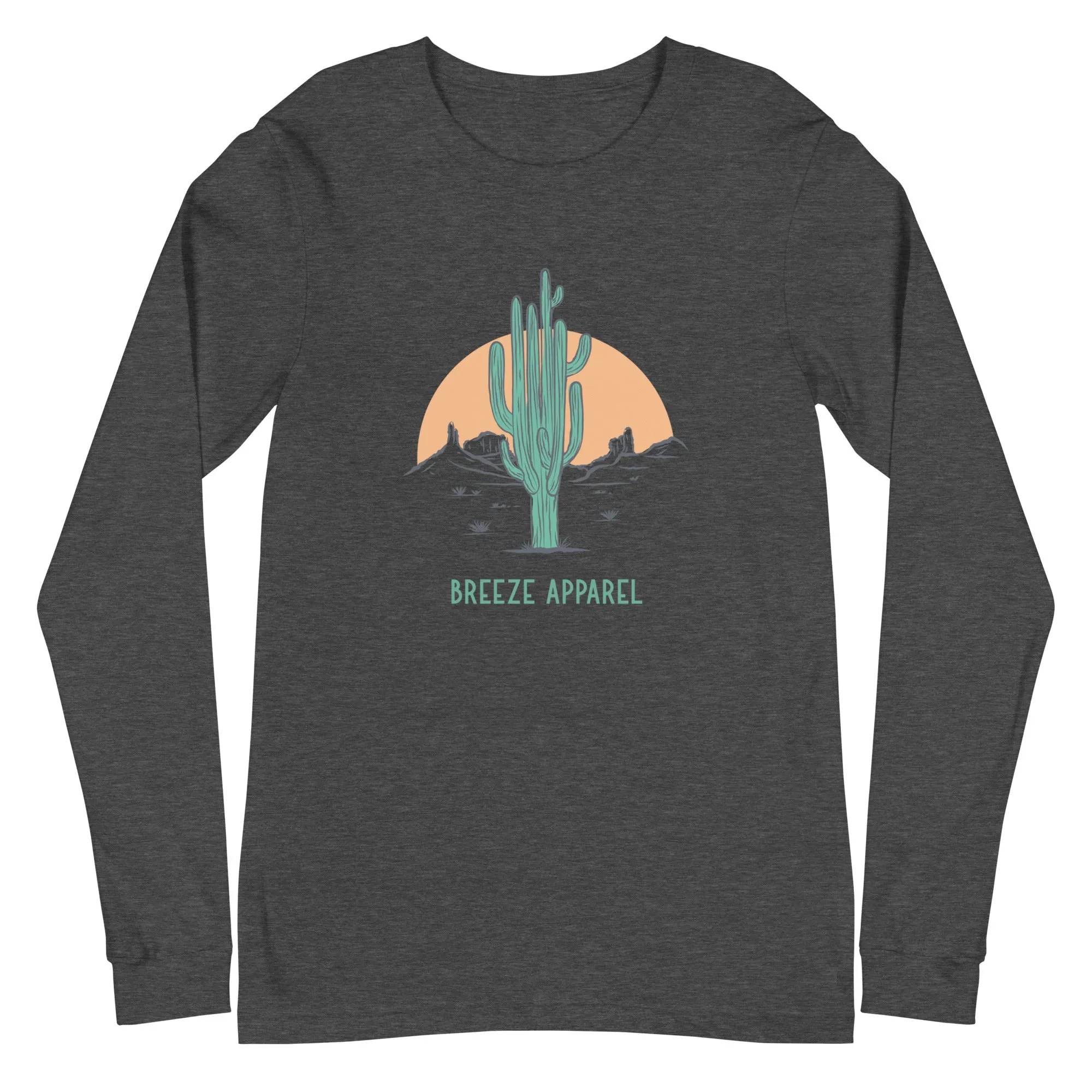'Cactus Sunset' unisex long-sleeved shirt