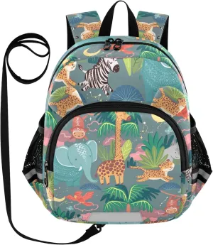 Cartoon African Animals Little Kid Toddler Backpack Baby Boys Girls Kindergarten Pre School Bags Cute Cartoon Backpacks for children