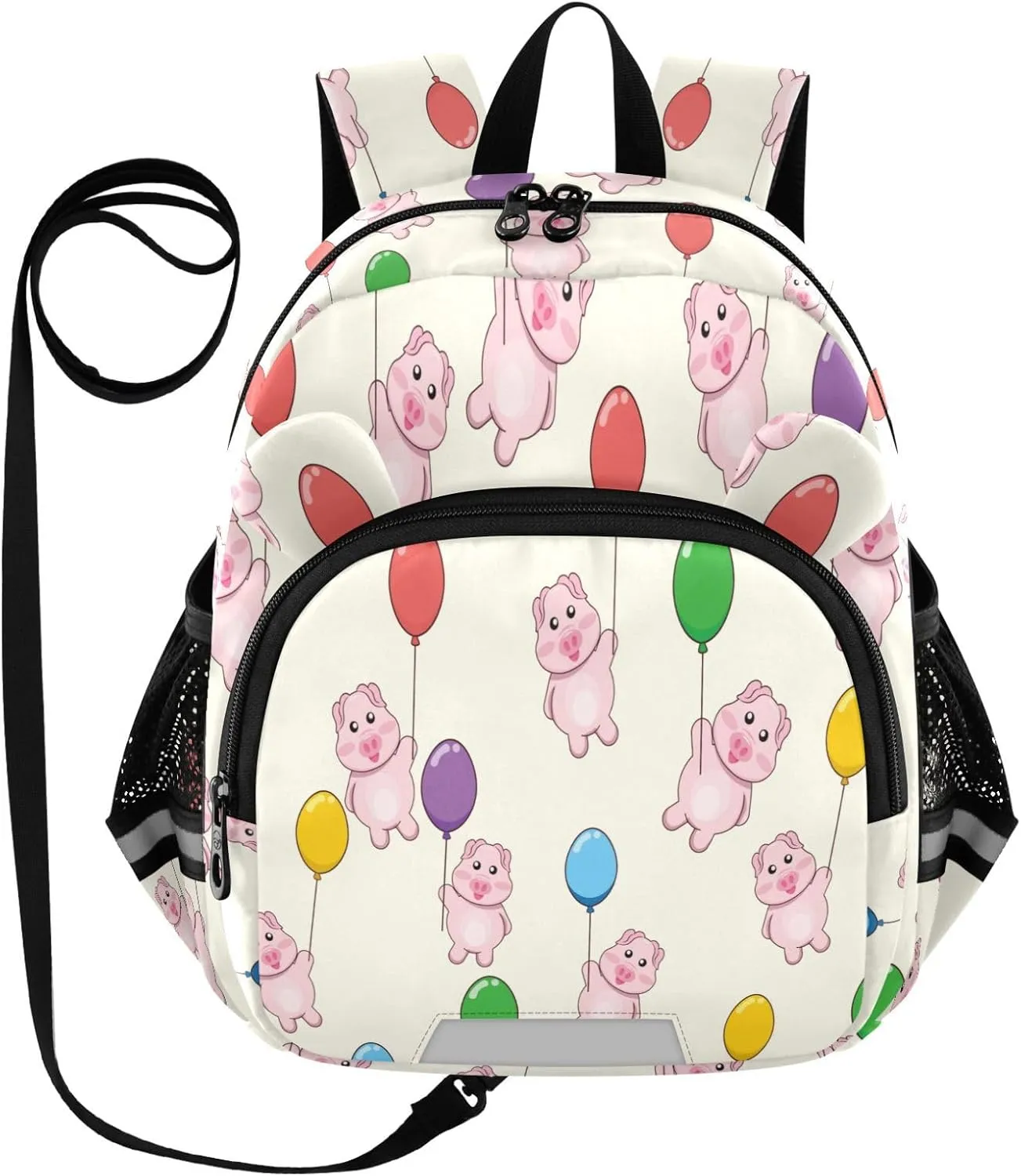 Cartoon Pig and Balloons Little Kid Toddler Backpack Baby Boys Girls Kindergarten Pre School Bags Cute Cartoon Backpacks for children