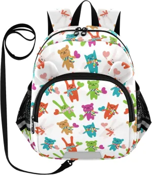 Cats Rabbits and Bears Little Kid Toddler Backpack Baby Boys Girls Kindergarten Pre School Bags Cute Cartoon Backpacks for children