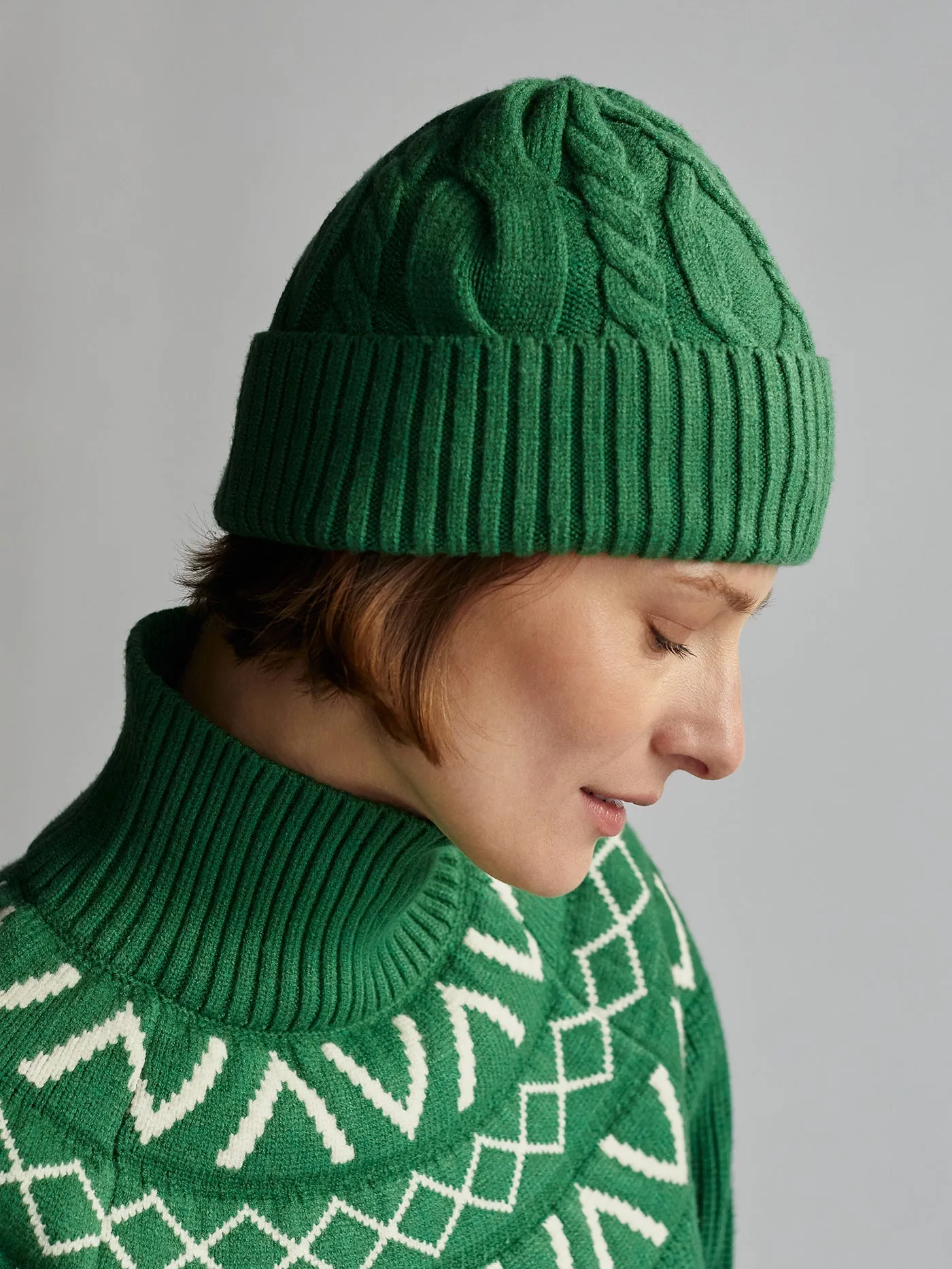 Chamond Cable Beanie