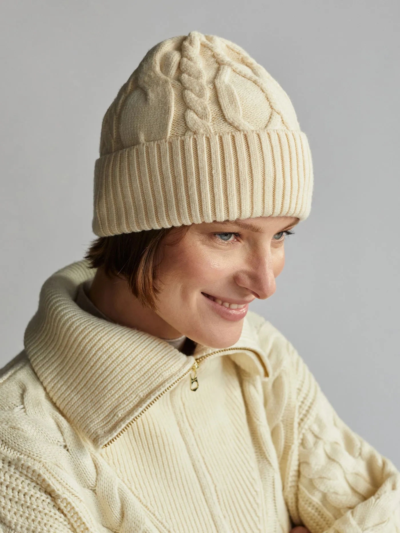 Chamond Cable Beanie