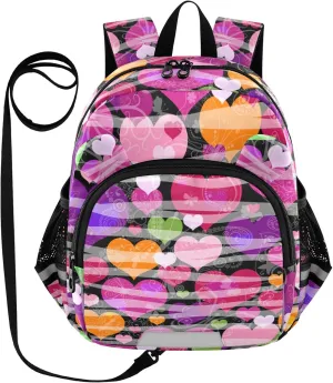 Colorful Butterflies Hearts Little Kid Toddler Backpack Baby Boys Girls Kindergarten Pre School Bags Cute Cartoon Backpacks for children
