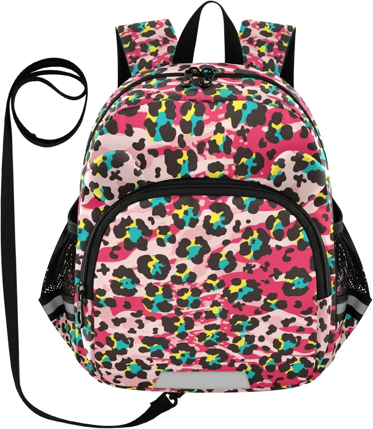 Colorful Red Leopard Skin Little Kid Toddler Backpack Baby Boys Girls Kindergarten Pre School Bags Cute Cartoon Backpacks for children