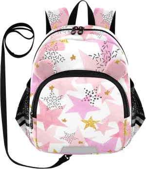 Colorful Violet Stars Little Kid Toddler Backpack Baby Boys Girls Kindergarten Pre School Bags Cute Cartoon Backpacks for children