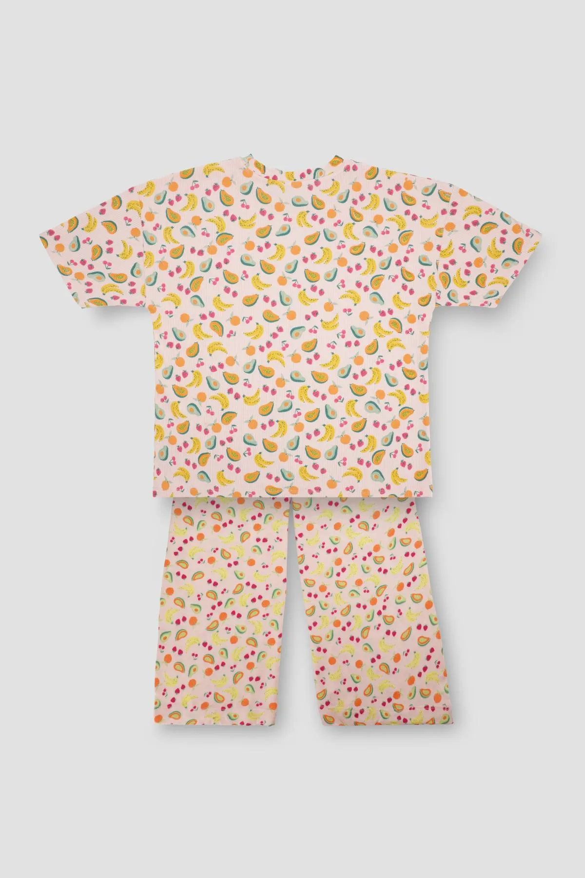 Conversational Print Pj Set For Women - Pink