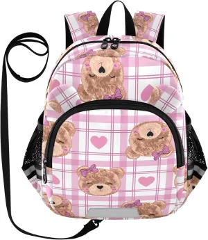 Cute Bear Texture Little Kid Toddler Backpack Baby Boys Girls Kindergarten Pre School Bags Cute Cartoon Backpacks for children