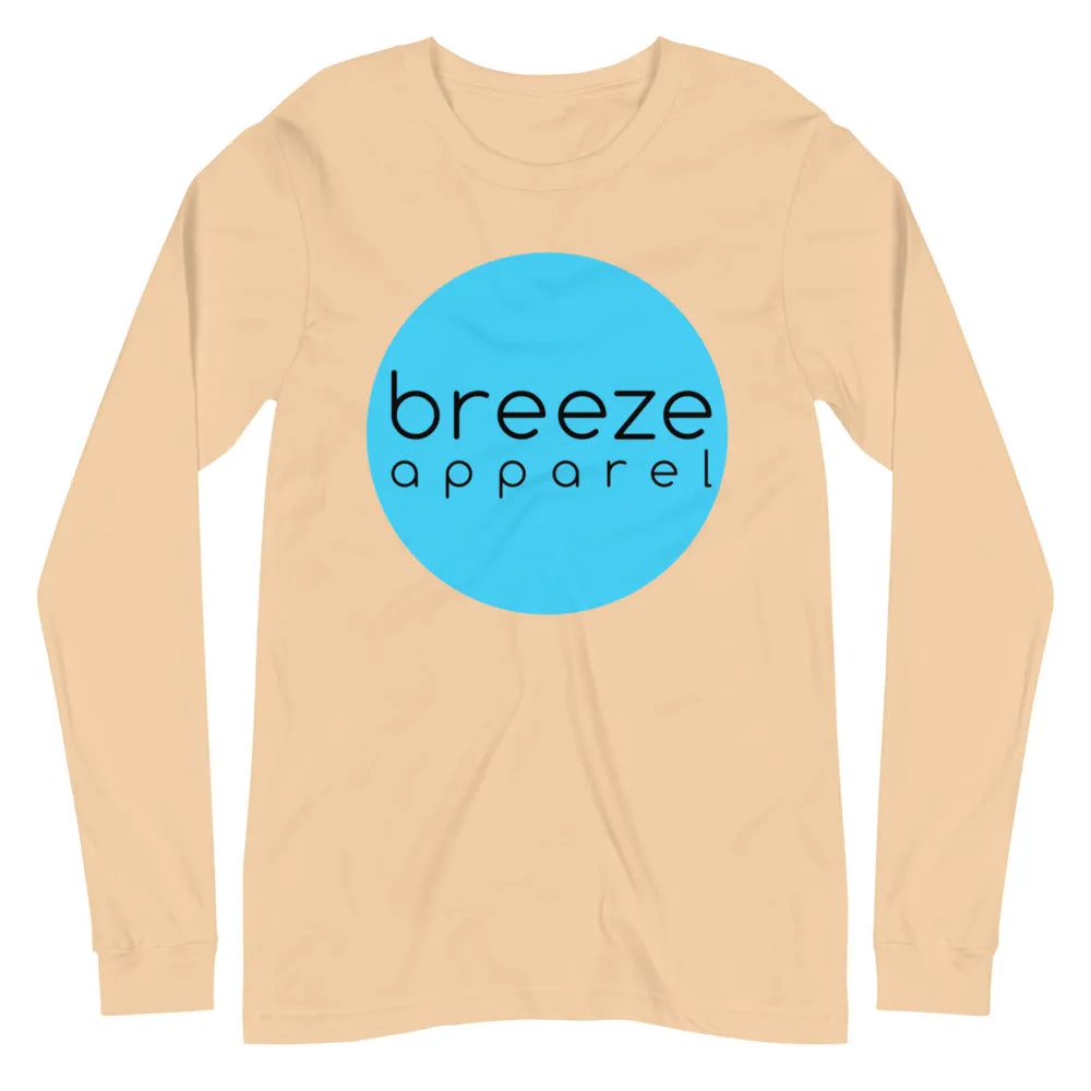 'Cyan Dot' unisex long-sleeved shirt