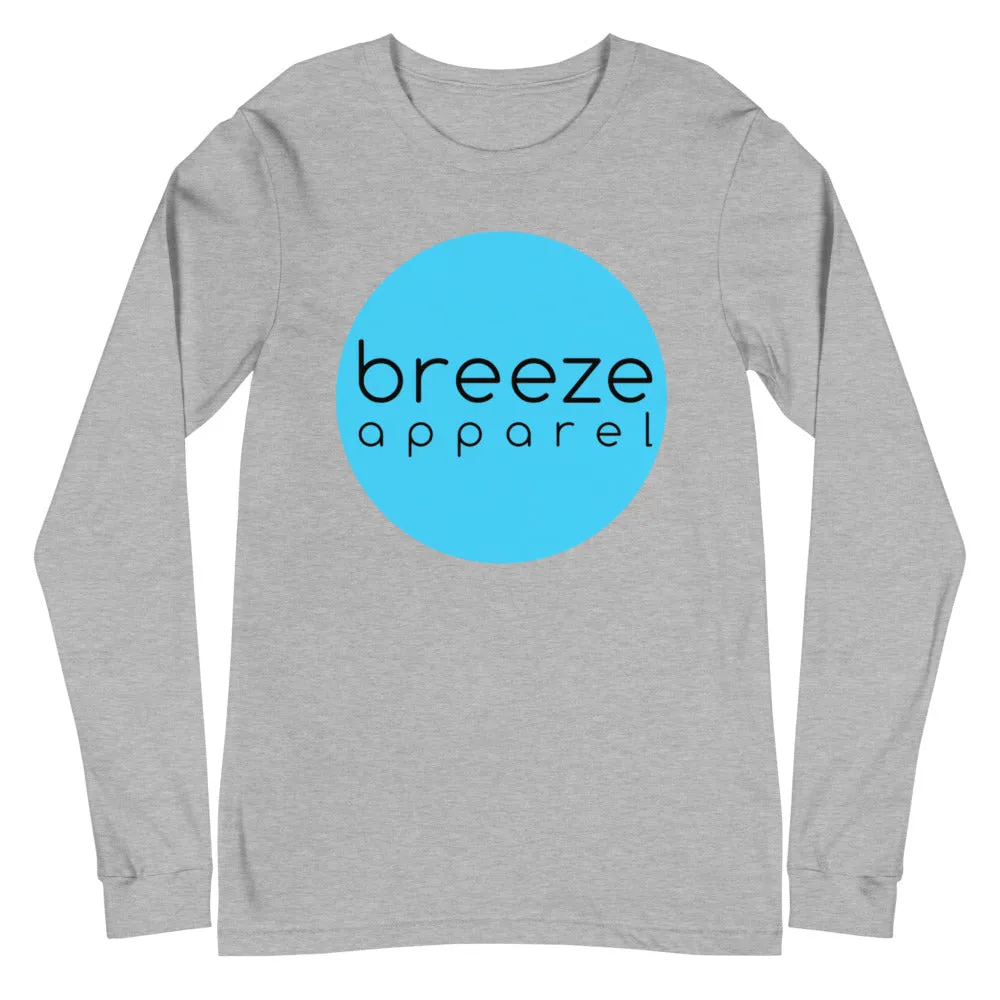 'Cyan Dot' unisex long-sleeved shirt