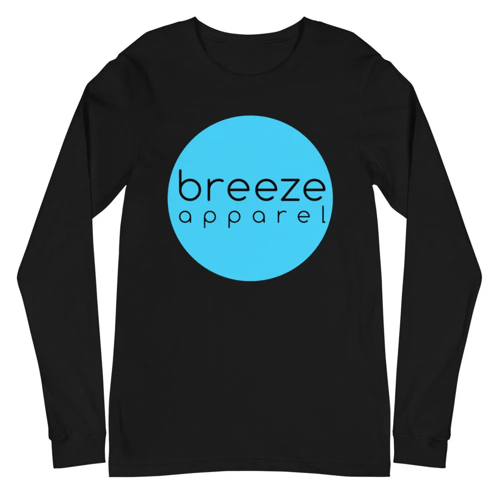 'Cyan Dot' unisex long-sleeved shirt