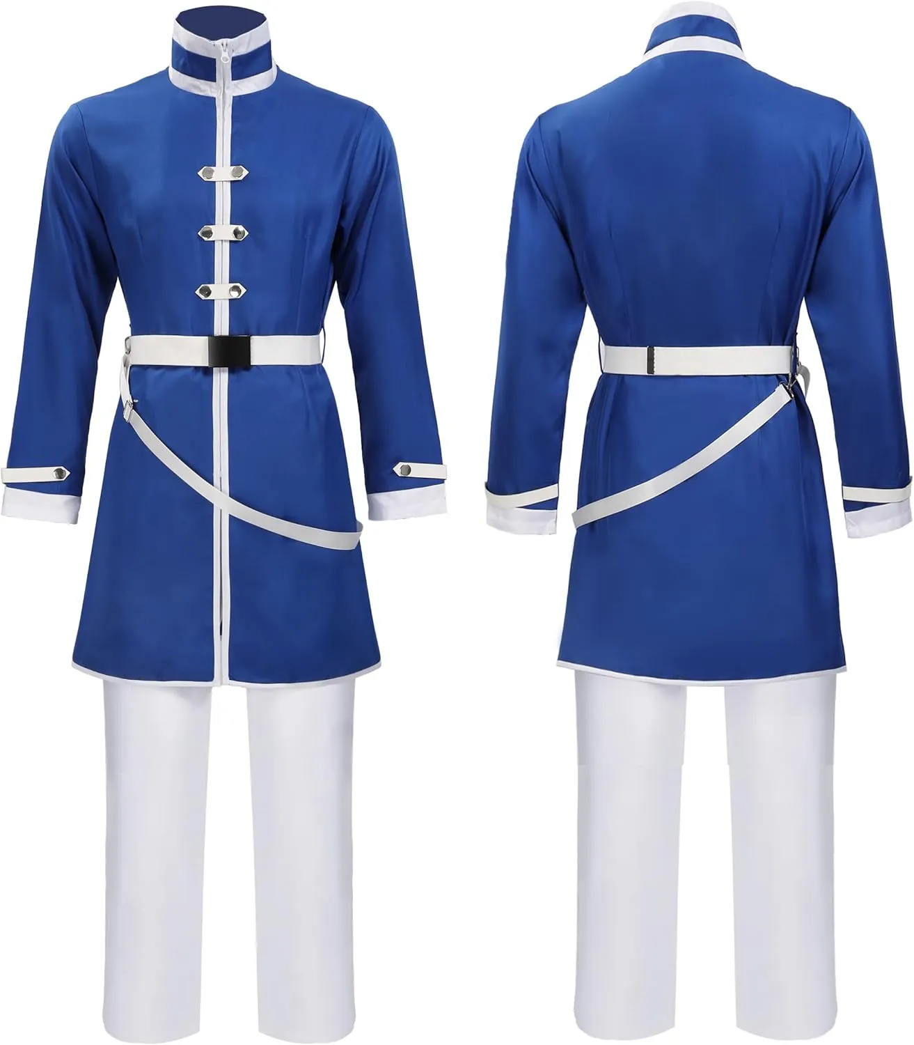 DAZCOS Anime Mens Cosplay Costume Outfits with Cloak and Belt for Halloween