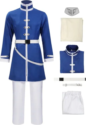 DAZCOS Anime Mens Cosplay Costume Outfits with Cloak and Belt for Halloween