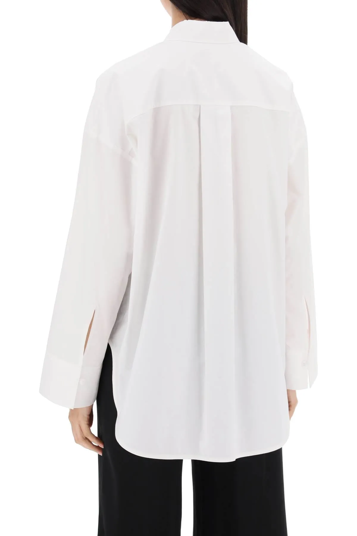 derris shirt in organic poplin