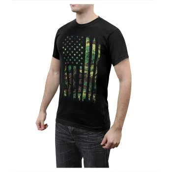Distressed US Flag Athletic Fit T-Shirt