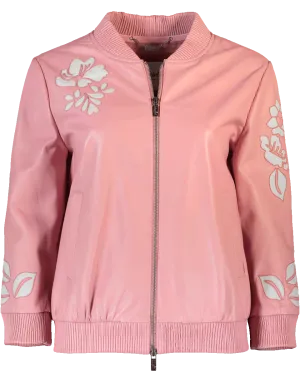 Emroidered Leather Jacket