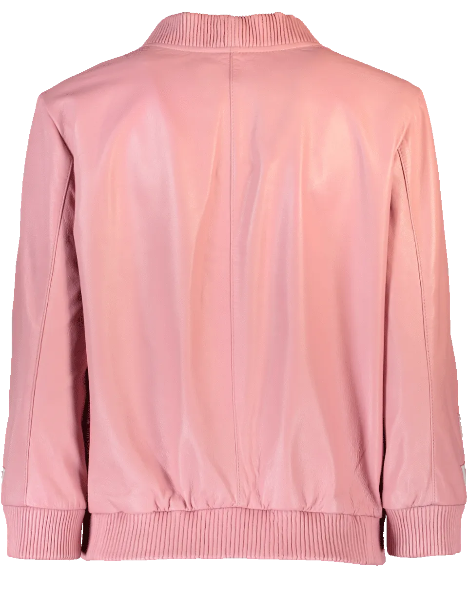Emroidered Leather Jacket