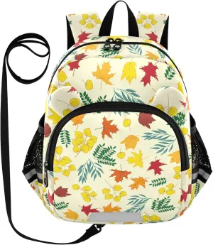 Fall Autumn Maple Little Kid Toddler Backpack Baby Boys Girls Kindergarten Pre School Bags Cute Cartoon Backpacks for children