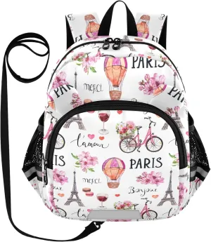 France Style Flowers Little Kid Toddler Backpack Baby Boys Girls Kindergarten Pre School Bags Cute Cartoon Backpacks for children