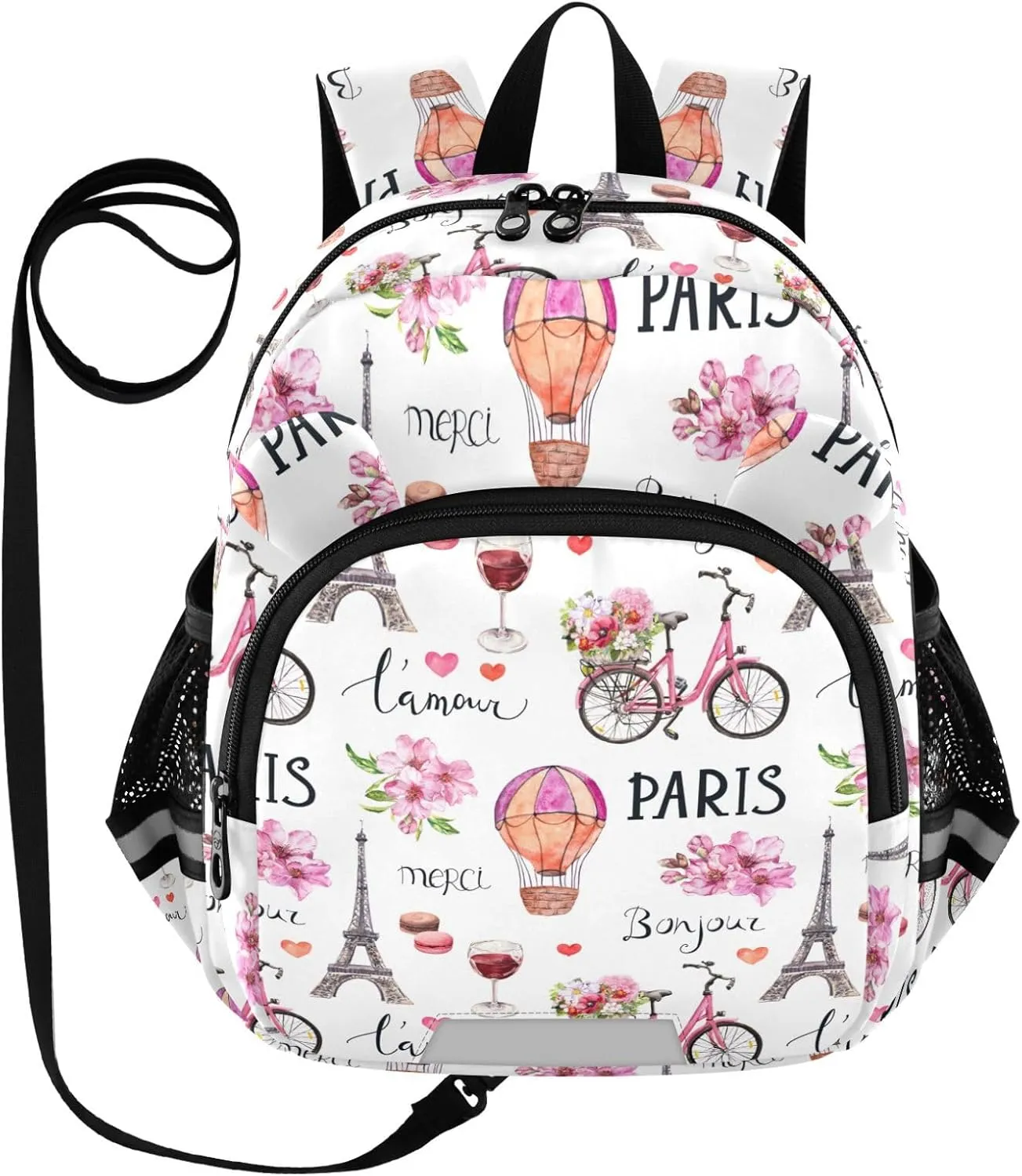France Style Flowers Little Kid Toddler Backpack Baby Boys Girls Kindergarten Pre School Bags Cute Cartoon Backpacks for children