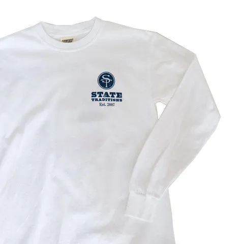 Georgia Traditional Long Sleeve T-Shirt White