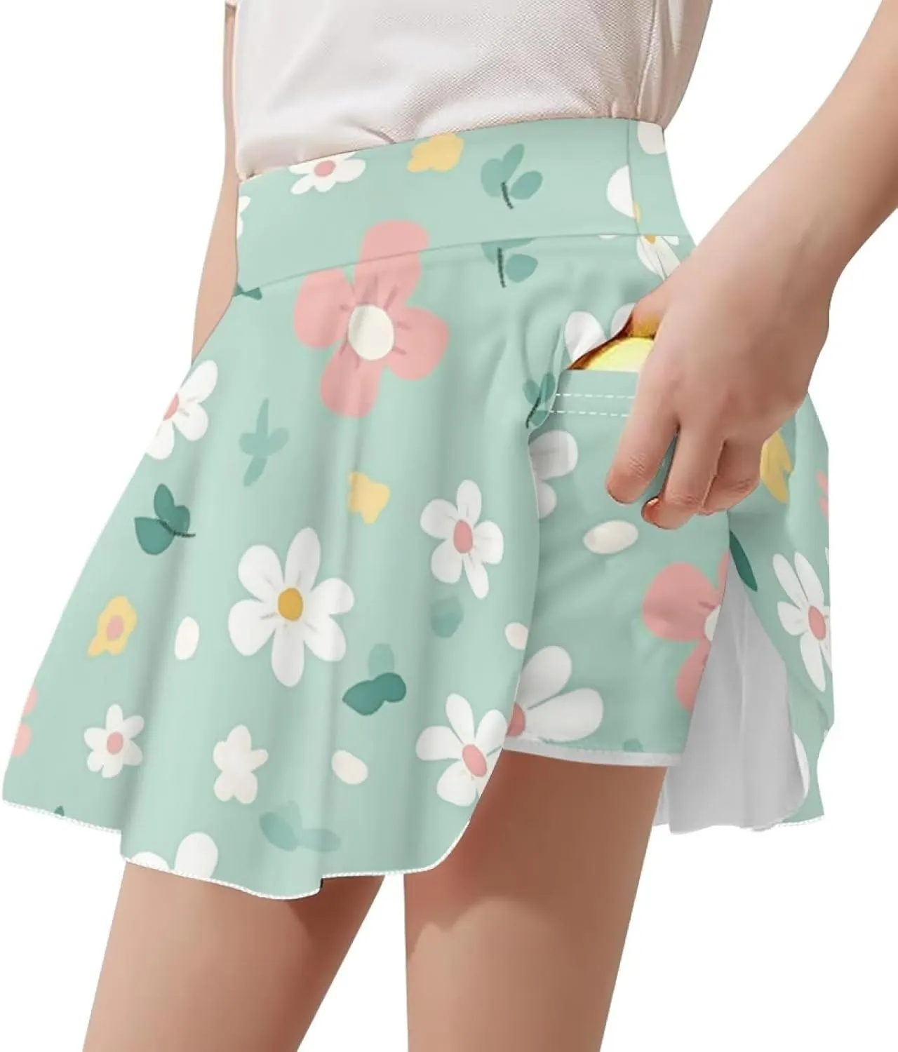 Girls Cute Skirts 1-in-2 Skorts Built in Shorts Lightweight Playwear Size 5-14