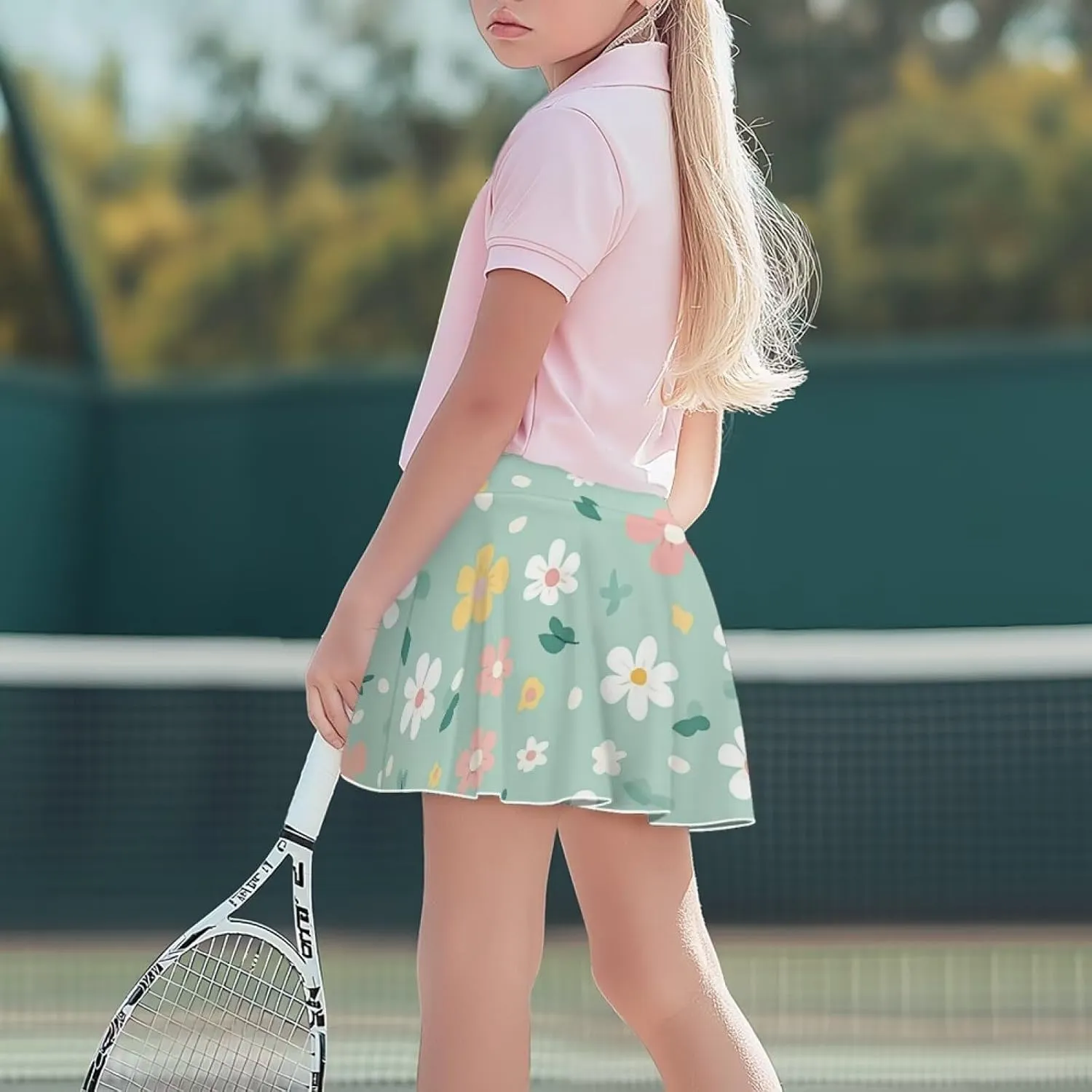 Girls Cute Skirts 1-in-2 Skorts Built in Shorts Lightweight Playwear Size 5-14