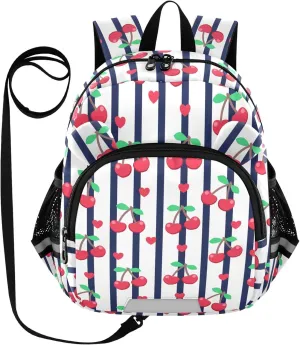 Hand Drawn Cherry Little Kid Toddler Backpack Baby Boys Girls Kindergarten Pre School Bags Cute Cartoon Backpacks for children