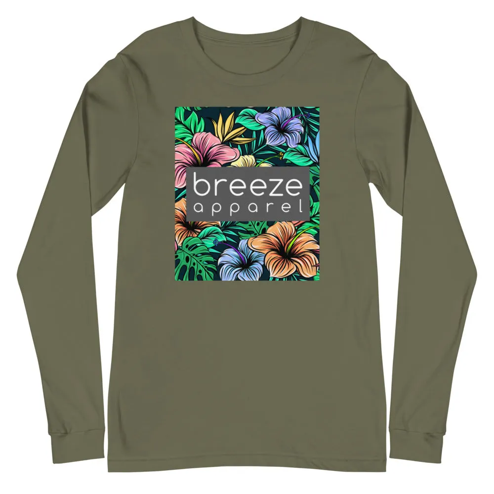 'Hibiscus' unisex long-sleeved shirt