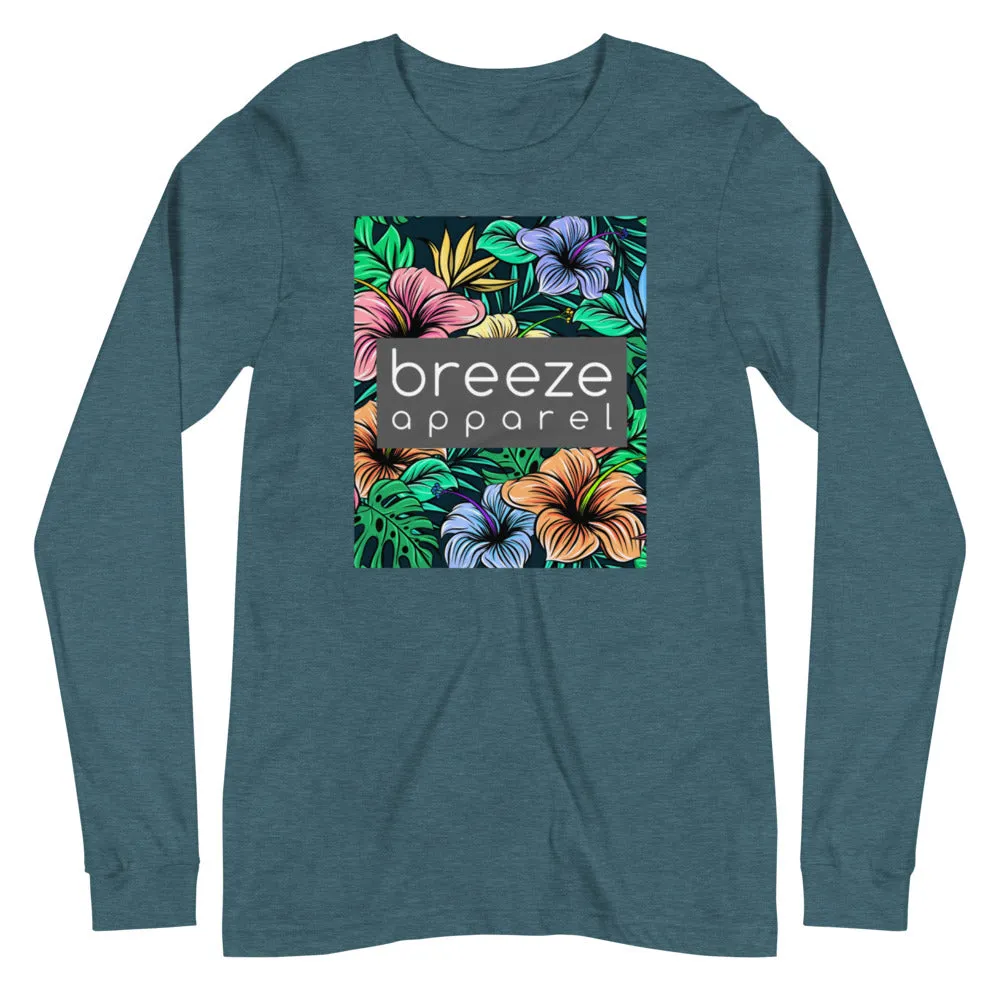 'Hibiscus' unisex long-sleeved shirt