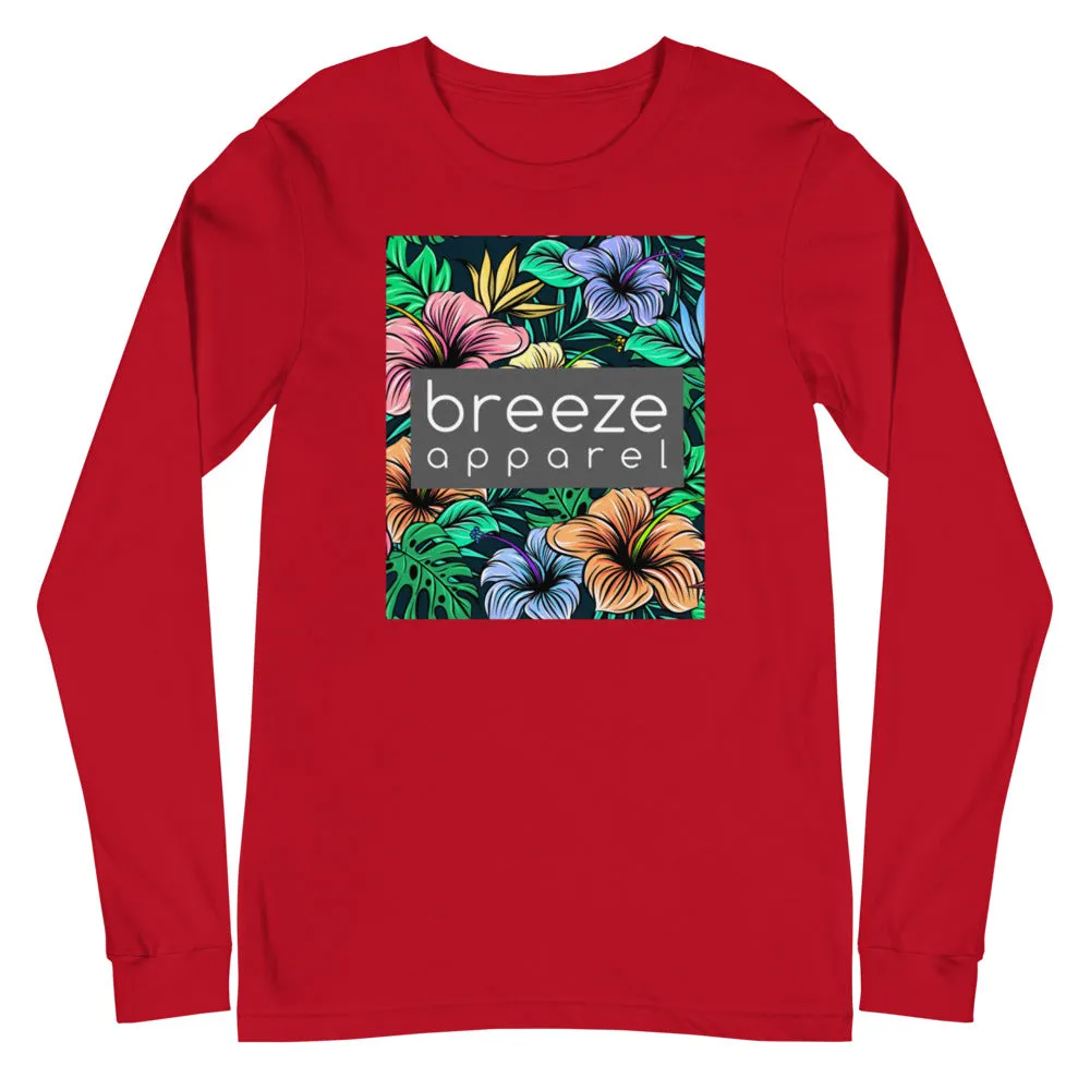 'Hibiscus' unisex long-sleeved shirt