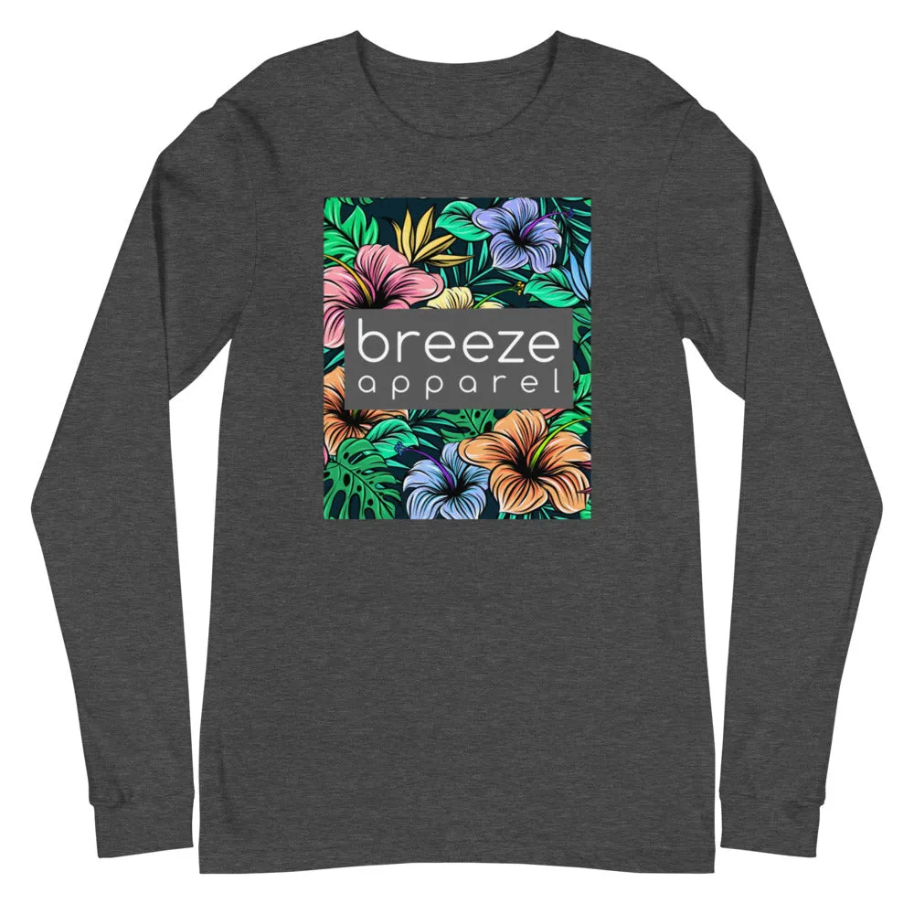 'Hibiscus' unisex long-sleeved shirt