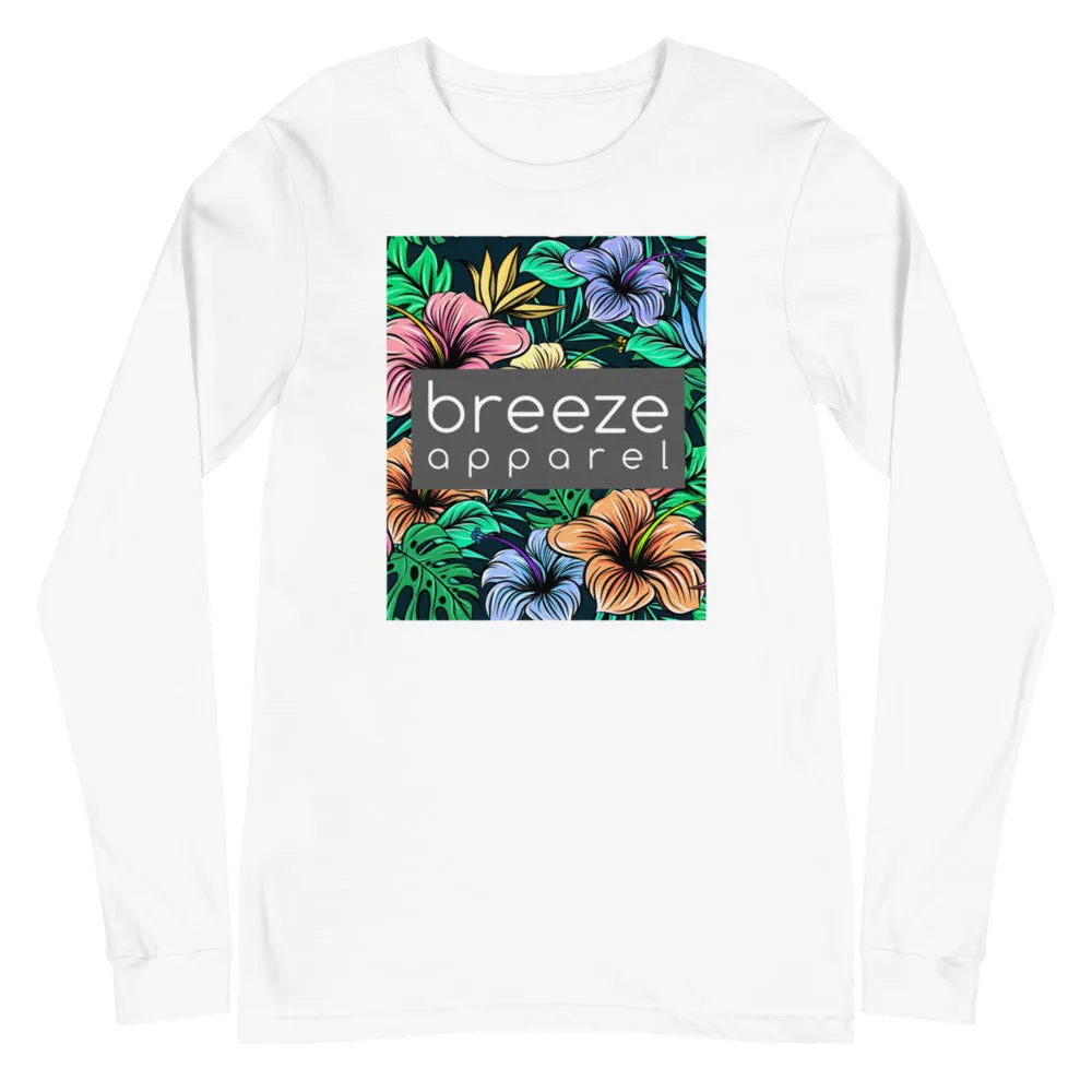 'Hibiscus' unisex long-sleeved shirt